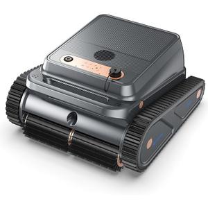 U8 Cordless Robotic Pool Cleaner, Pool Vacuum for Inground Pools, Wall & Waterline Cleaning, 150min Battery Life, Intelligent Route Planning, for Pools up to 2,000 Sq.ft (Dark-Grey)