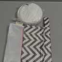 Organic Nursing Pads - 14 Washable Viscose Derived from Bamboo Breastfeeding Pads, Wash Bag, Reusable Breast Pads for Breastfeeding, Nipple Pads for Breastfeeding Essentials(Pastel Touch, L 4.8")