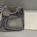 Henkelion Cat Carriers Dog Carrier Pet Carrier For Small / Medium Cats Dogs Puppies (Up To 15lbs), TSA Airline Approved Small Dog Carrier Soft Sided, Collapsible Waterproof Travel Puppy Carrier - Grey (17.0"L x 11.0"W x 11.0"H)