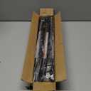 Black Shower Curtain Rod 31 to 80 Inch,1 Inch Diameter Adjustable Spring Tension Stainless Steel Telescoping Rod,Easy Install,No Rust