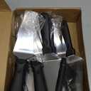 20 Pcs Pizza Spatula Bulk Pie Server Pie Cutter Cake Cutter Stainless Steel Cake Serving Spatula Non Slip Easy to Grip Baking Triangular Spade Plastic Handle Shovel for Desserts Pizza Pie Cake