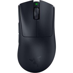 Razer DeathAdder V3 Pro Gaming Mouse: 63g Ultra Lightweight - Focus Pro 30K Optical Sensor - Fast Optical Switches Gen-3 - HyperSpeed Wireless - 5 Programmable Buttons - 90 Hr Battery - Black (1000 Hz)
