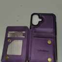 Vinich for iPhone 16 Plus Wallet Case with Card Holder, RFID Blocking Credit Slots Kickstand Shockproof Phone Cover Fit for iPhone 16 Plus 6.7" Purple