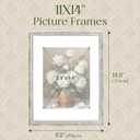 TWING 11x14 Picture Frame,Display 8x10 Photo with Mat or 11x14 without Mat, Ornate Vintage 11 x 14 Photo Frames for Wall Mounting, Vintage White,1 Pack