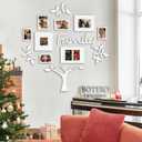 Jerry & Maggie - Photo Frame | Plaque College Frame - Wall Decoration Combination - White PVC Picture Frame Selfie Gallery Collage With Hanging Template & Wall Mounting Design | Family Tree, Small Medium Large