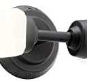 Kichler Truby 19.75" 2-Light Bathroom Vanity Light Fixture with Satin Etched Cased Opal Glass in Black, Modern Art Deco Wall Sconce for Bath and Mirror (4.75" x 4.5" x 20.75"), 55074BK