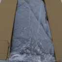 WNPETHOME Orthopedic Waterproof Extra Large Dogs Bed with Removable Washable Cover, Multi-Needle Quilting XL Crate Bed for Large Sized Dog, Light Grey