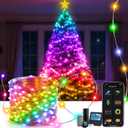 66FT 132 LEDs WiFi Smart Christmas Tree Lights, Alexa Voice Controlled RGB Fairy Lights with App, Music Sync LED Party Lights for Xmas Tree & Home Holiday Decor