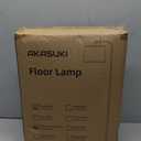 AKASUKI Floor Lamp for Living Room with 3 Color Temperatures, Foot Switch Standing Lamps for Living Room, Bedroom, Office, Arc Mordern Floor Lamp with 9W LED Bulb Included (Black)