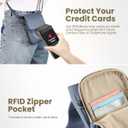 befen Genuine Leather Crossbody Bags for Women, Cell Phone Cross body Purse Bag with RFID Blocking Card Slots