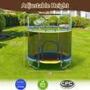 60" Trampoline for Kids, 5FT Mini Indoor and Outdoor Toddler Trampoline with Net, Adjustable Gymnastics Bar & Toys, Birthday Gift for Boy & Girl Age 1-8