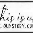 YPY This Is Us Family Wall Decor Sign for Living Room, Farmhouse Home Decor Wall Entryway Quotes Bedroom Decorative Plaques Art 32'' x 12''