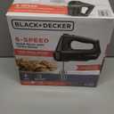 6-Speed Easy Storage Hand Mixer with 5 Attachments & Storage Case, Black (Basic)