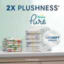 Pampers Pure Baby Diapers, Size 4 (22-37 lbs), 108, Up to 100% Leakproof, Premium Hypoallergenic Soft Diapers