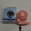 Portable Fan, Stroller Fan 60Hrs 12000mAh Battery Operated Fans USB Rechargeable Small Fan for Bedroom, Desk, Personal Handheld, Clip on Fan for Baby Stroller, Travel, Car Seat, Peloton, Bed, Camping