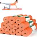 Amylove 12 Pieces Yoga Mats Bulk 68x24x0.12 Inch Exercise Non Slip Fitness Workout Mats for Women Men Home Workout Gym Yoga (Orange)