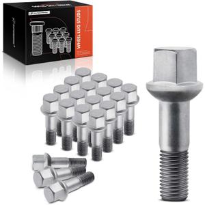 A-Premium M12-1.50 Wheel Studs Compatible with Mercedes-Benz C220 C230 C240 C280 C32 AMG C320 C350 E320 E420 E430 E55 AMG Front and Rear 20-PC Set