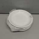 4pcs White Ceramic Seasoning Dishes Dipping Bowls -4.5inch