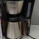 BLACK+DECKER 12 Cup Thermal Programmable Coffee Maker with Brew Strength and VORTEX Technology, Black/Steel, CM2046S