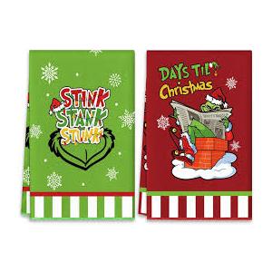 Christmas Grinch Kitchen Towels, Grinch Bathroom Hand Towels, Grinch Christmas Decorations, Grinch Kitchen Towels, Grinch Bathroom Decor, Housewarming Gift, Host Hostess Gift