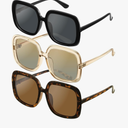 miyya Oversized Polarized Sunglasses Women, Trendy Retro Sun Glasses for Women 2025, Oversized Shades