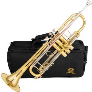 Bb trumpets red gold brass leadpipe mouthpipe advanced student professional trumpet Musical Instruments For Beginner Adults (710 gold brass)