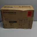 SONGMICS Laundry Basket with Wheels, 4-Section Rolling Laundry Hamper, 68.6 Gallons (260 L), Removable Liner, Steel Frame with Handle, 43.3 x 15.4 x 31.9 Inches, Cream White 