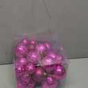 46 Pcs Purple Christmas Ball Ornaments, Shatterproof Christmas Tree Ornaments Set with Velvet Christmas Bows Decor, Vintage Xmas Decorations with Hanging Hooks in 3 Sizes(Small Medium Large)