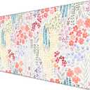 L-SPOUTTO Gaming Mouse Pad Large Desk Mat XXL Mouse Pad Non-Slip Rubber Base Keyboard Pad Waterproof Desktop Mat for Laptop Computer Work Game Home Office-Meadow with Flowers