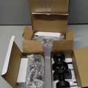 Goldenwarm Black Closet Door Knobs, Heavy Duty Zinc-Alloy Passage Matte Black Interior Door Knobs, Indoor Doorknobs for Hallway, Closet (3 Pack)