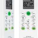 Universal AC Remote Control - 6000 in 1 LCD A/C Conditioning Controller for Multiple Brands Including Mitsubishi, Toshiba, Hitachi, Fujitsu, Daewoo, LG, Samsung, Electrolux, Sanyo, and AUX