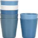 Homestockplus 8 Ounce Small Tumbler Cups,Unbreakable Drinking Cups Microwave and Dishwasher Safe BPA Free Small Reusable Cup for Water, Milk, Juice, Soda and more - Set of 4, Norpro Glass Salt or Pepper Shaker, Single, As Shown,  Insulated Grocery sh