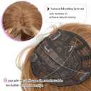 Molefi Curly Hair Topper 26inch Hair Topper for Women with Thinning Hair Cosplay Long Wavy Synthetic Wiglets Hairpieces for Adding Volume