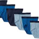 Hanes Men's 6-Pack Classics Full-Cut Brief, Size: XL