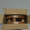 NIRMAN Display Stand Round Acacia Wood Stand for Display Wooden Stand for Kitchen/Bathroom Counter/Plant Stand (5.5" x 5.5" x 1.5"), (Set of 2)