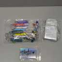 Tondiamo 45 Pcs Full Rhinestone Beadable Pens Bulk Set 15 Glitter Diamond Pens with Cards & Bags Fancy Beaded Pen for Beads DIY Cute Journalling Bling Ballpoint Craft Making(Full Diamond)