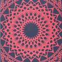 Gaiam Print Yoga Mat, Non Slip Exercise & Fitness Mat for All Types of Yoga, Pilates & Floor Exercises 68"L x 24"W x 0.16"Th