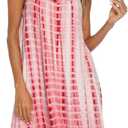 AVIIER Womens Nightgown Soft Cotton Sleeveless Sleep Shirts Wide Strap Nightshirts Full Slip Sleepwear (M)