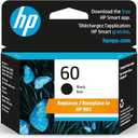 HP Original 60 Black Ink Cartridge | Works with DeskJet D1660, D2500, D2600, D5560, F2400, F4200, F4400, F4580; ENVY 100, 110, 120; PhotoSmart C4600, C4700, D110a Series | CC640WN