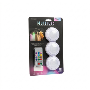 Merkury Multi Glo Led Color White 3Pack Light