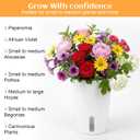 8 Sets Self Watering Pots for Indoor Plants, 4 Inch White Small Self Watering Planters Plastic Garden Pots with Water Level Indicator & Vents for All House Plants, Flowers, Succulents