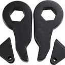 1"-3" Torsion Bars Key with Shock Extender Brackets Compatible with Chevy Silverado GMC Sierra 1500HD 2500HD 3500HD 2001-2010, 1-3 Inch Adjustable Suspension Leveling Lift Kits