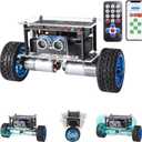 MIOYOOW DIY Self-Balancing Robot Car Kit, Soldering Practice STEM Project with Ultrasonic Obstacle Avoidance, WiFi + IR Dual Control, Electronic Solder Engineering Kit for Kids Ages 15+