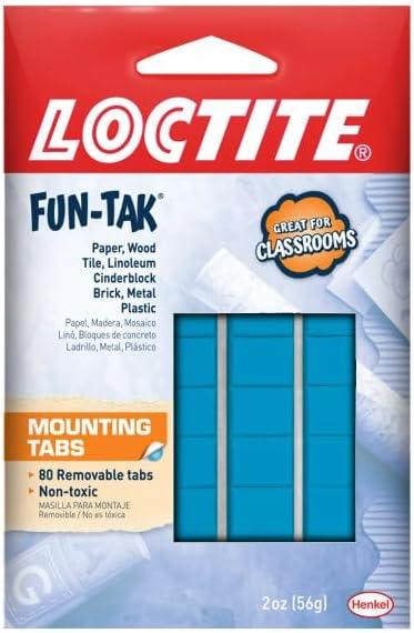 Loctite Fun-Tak Mounting Putty, Blue, 2 oz, Pack of 1