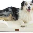 Bedsure XL Orthopedic Dog Bed for Extra Large Dogs - Washable XLarge Dog Cat Bed Waterproof, Comfort Dogs Couch Sofa with Washable Removable Cover, Pet Bed with Nonskid Bottom, Ivory, 42"
