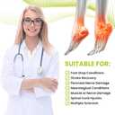 Bukihome Adjustable AFO Foot Drop Brace - Foot Support for Walking with Shoes, Socks, or Barefoot - Relieves Foot Drop, Plantar Fasciitis, Stroke & MS Recovery - Unisex Left
