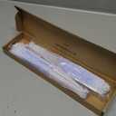 uxcell 2 Pcs Vintage Folding Fan, Embroidered Flower Marabou Feather Fans 20s Vintage Style Handheld Folding Fan for Dancing Wedding Show Party Tea Party Occasions, Light Blue (Lace) 