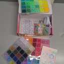 5 Boxes Bracelet Making Kit Pony Beads, 96 Colors 6x9mm 3500Pcs Kandi Rave Beads for Bracelets Friendship Plastic Bead with 800Pcs Letter Bead Arts and Crafts for Kids Adults Keychain Jewelry Making