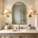 Classic Sconce Wall Lighting Set of 2 with Boho Linen Fabric Shade, 2 Pack
