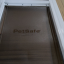 PetSafe Sliding Glass Pet Door - No-Cut DIY Install Doggy Door for Renters - Aluminum Frame - Adjustable Height 75 7/8" to 81" - Ideal for Medium Dogs Up to 40 lb - White